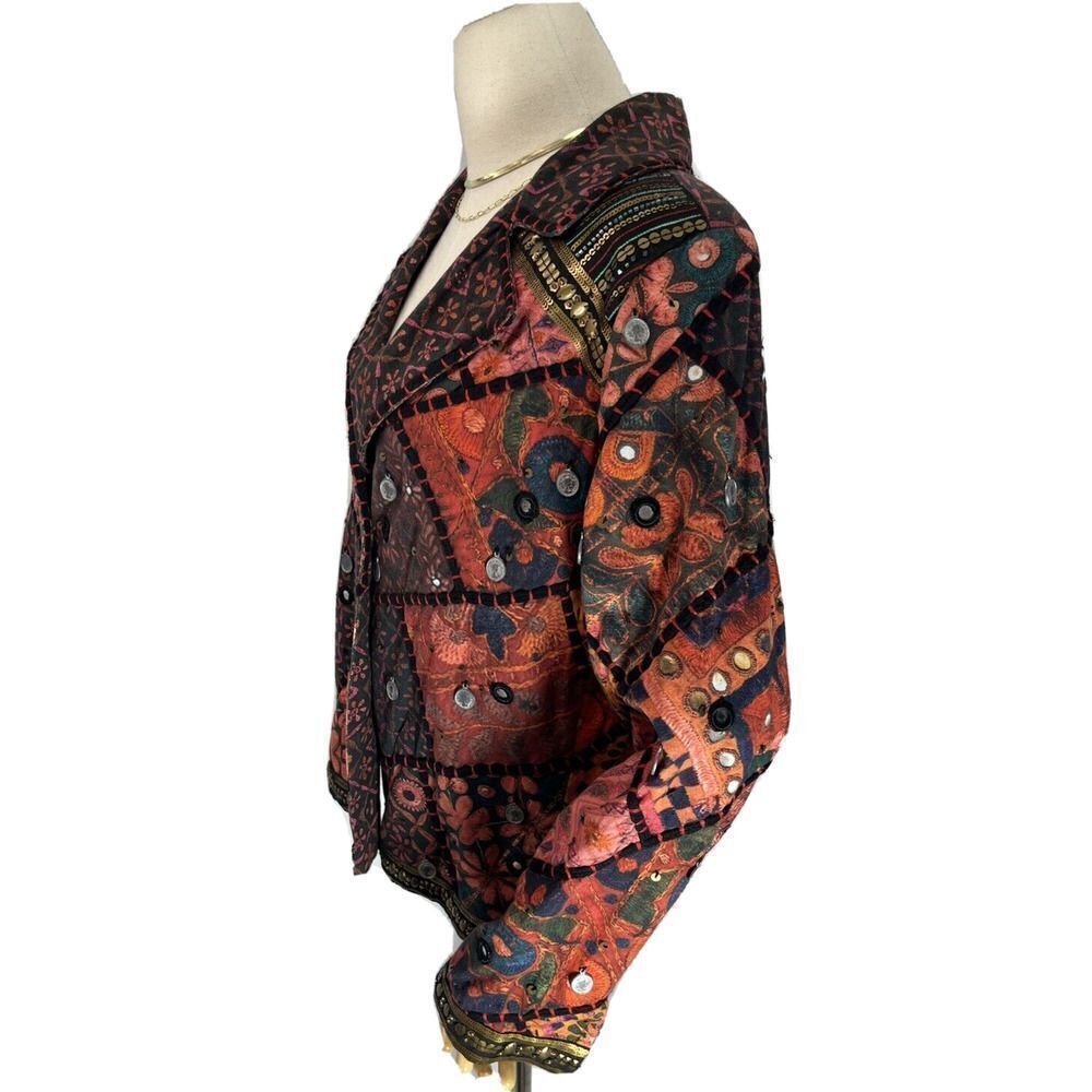 Soft Surroundings Patchwork Blazer Jacket Medium … - image 3